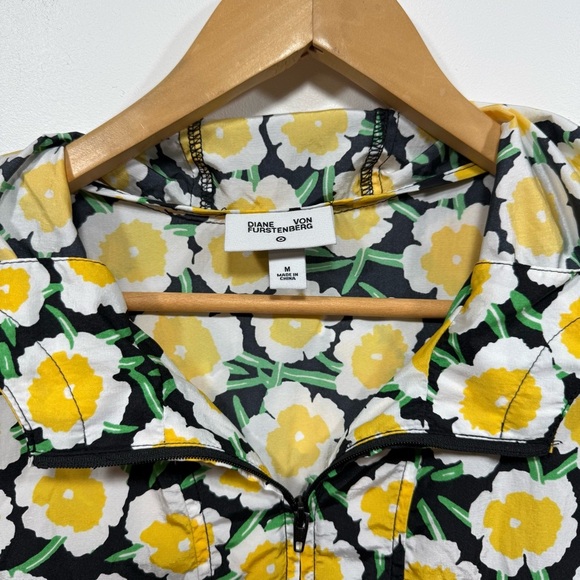 Diane Von Furstenberg Floral Hooded Vest - Picture 3 of 14